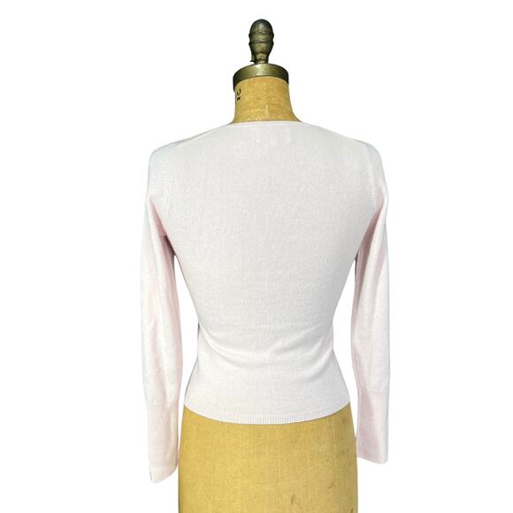 Eric Bompard Pale Pink Cashmere Sweater - Picture 6 of 9